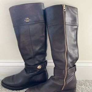 Coach Leather Riding Boots
